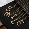 Atoztide Zircon Letter Pendant Necklace for Women Men Full Stone Alphabet Initial Name Monogram Charm Necklace Jewelry Gift