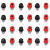 20Set Connector Binding Post Nickel Plated Brass Banana Socket Jack Teaching Instrument Accessories 