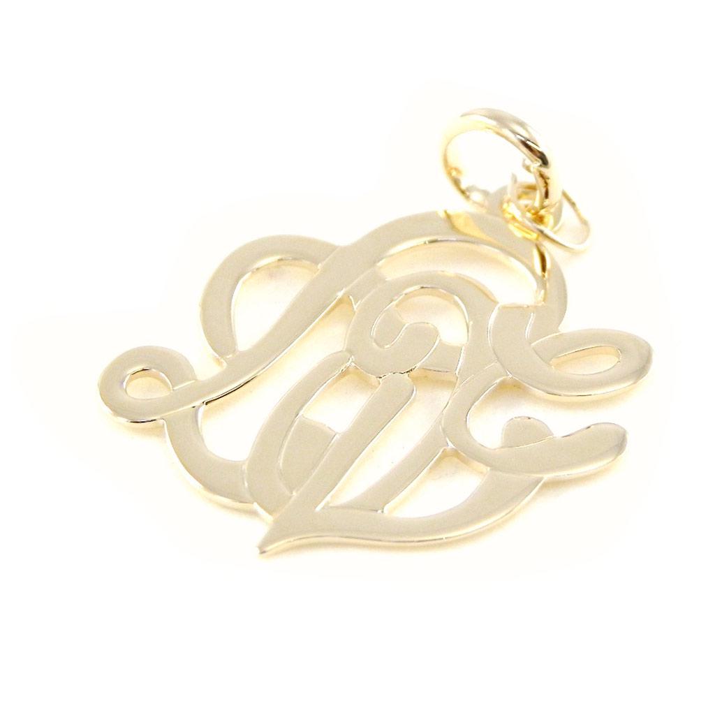 Les Trésors De Lily [H6182] - Gold Plated 'Love' Pendant - 20x20 Mm