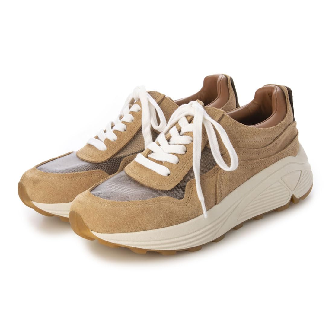 

Carino CAUC51106 Women s Beige Combination Sneakers, Size 23.5 cm