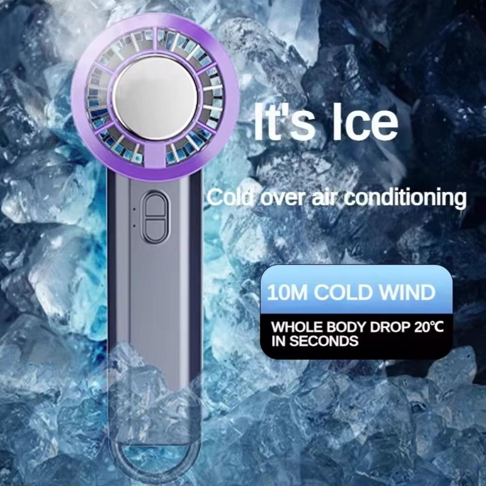 1 Seconds Instant Cooling Turbo Fan Foldable Electric Fan Handheld Cooling Fan Outdoor Camping