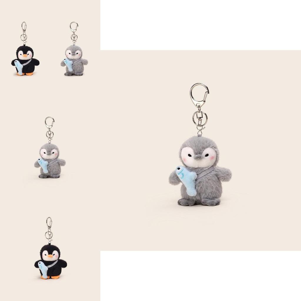 Back Fish Penguin Plush Keychain With Soft Material For Cute Gifts And Accessories