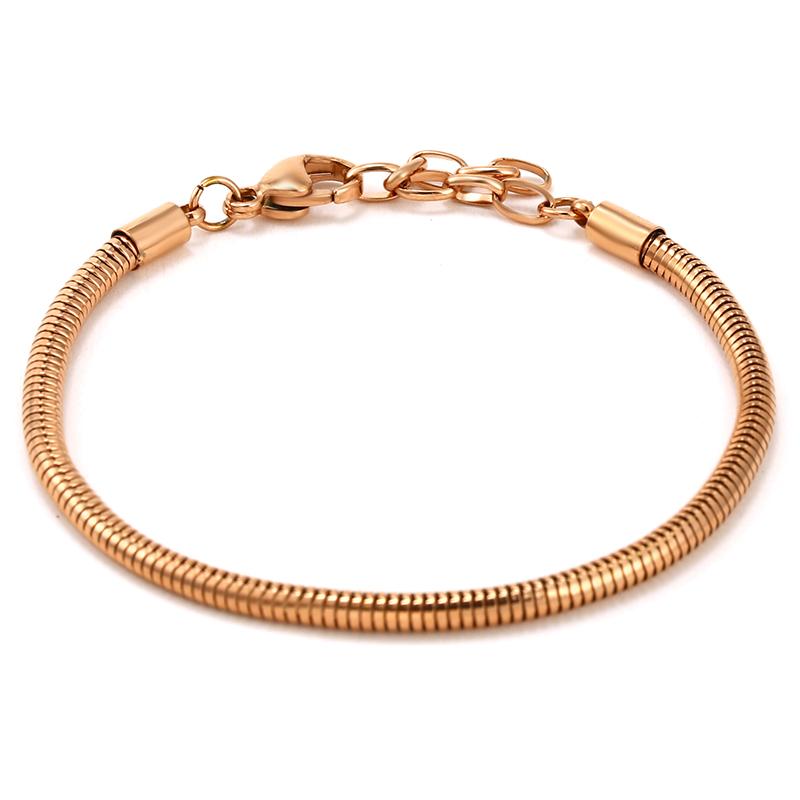 High Quality Snake Bone Basic Chain Charm Bracelet Fit Original DIY Bead Bracelets For Women Girl Jewelry Making