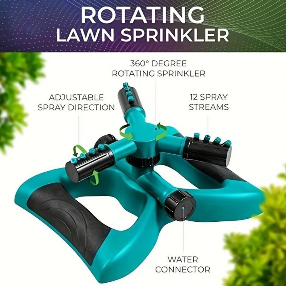 360° Sprinklers Irrigation Garden Lawn Sprinkler Automatic Watering Plants Rotary Gardening Supplies Agricultural Grass Fountain Nozzle