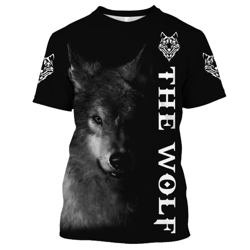 2023 męska koszulka 3D nadruk zwierzęta topy męskie letnie bawełniane koszulki z krótkim rękawem ponadgabarytowe fajne Streetwear luźne ubrania w stylu Harajuku