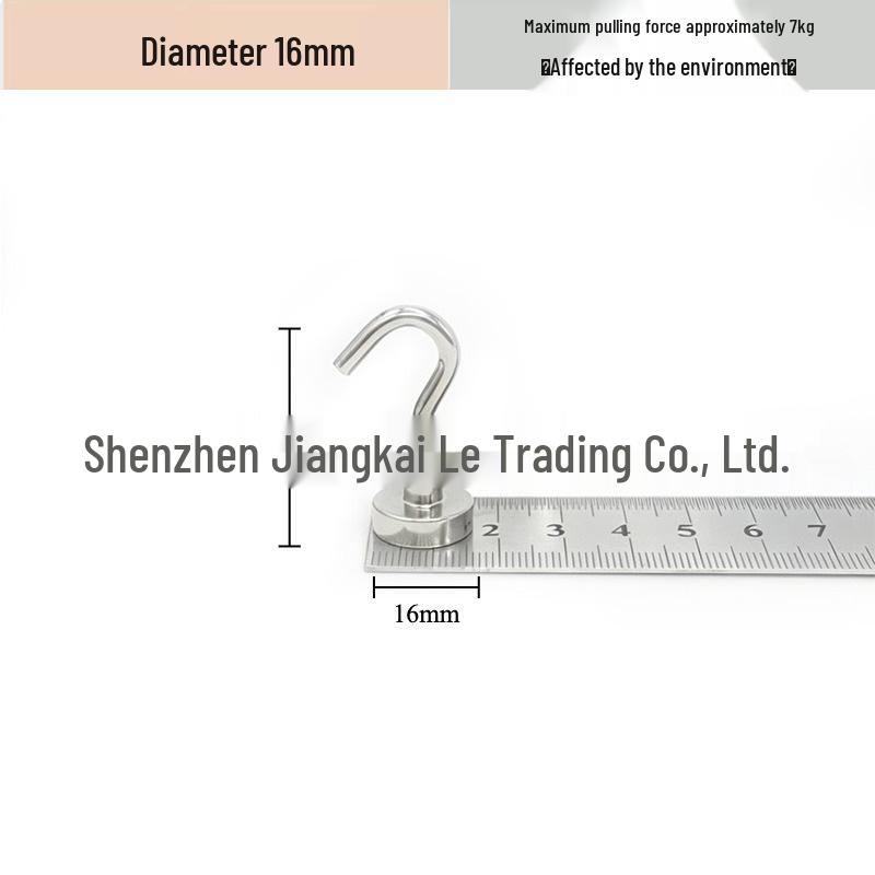Neodymium Iron Boron Magnetic Hook for Kitchen, Refrigerator, and Door Storage