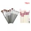 14pcs Makeup Brushes Set Portable Foundation Powder Blush Concealer Synthetic Fiber Bristle Brush Makeup Brush