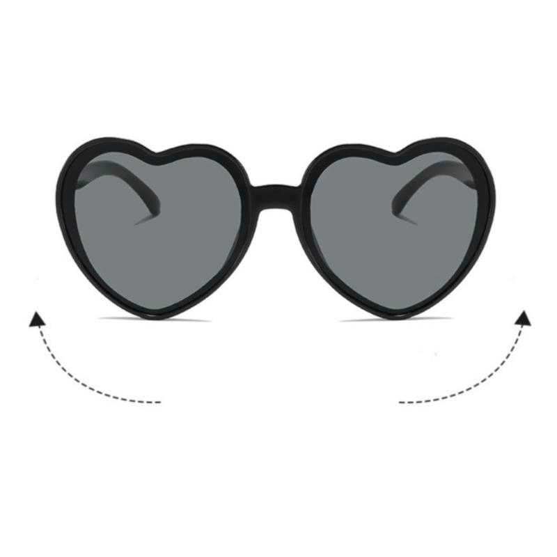 Love Heart Shaped Sunglasses Uv-Proof Love Effects Glasses Fashion Cute Sexy Retro Uv400 Eyeglasses Unisex Eyewear