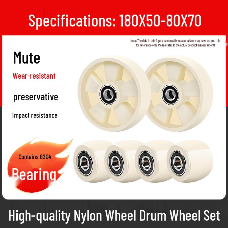 Hydraulic Forklift Manual Pallet Jack with Nylon and PU Wheels, Full Range of Handling Accessories, Stacking Truck with Tow, Push Bearing Assembly