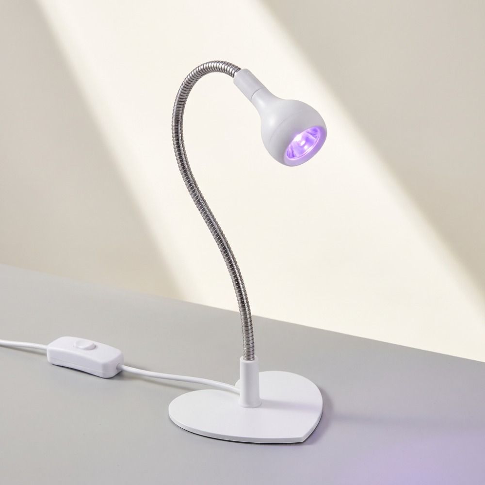 USB Plug In Desktop Nail Light 360 Degree Adjustable Nail Drying Lamp UV LED Nail Lamp Home Use