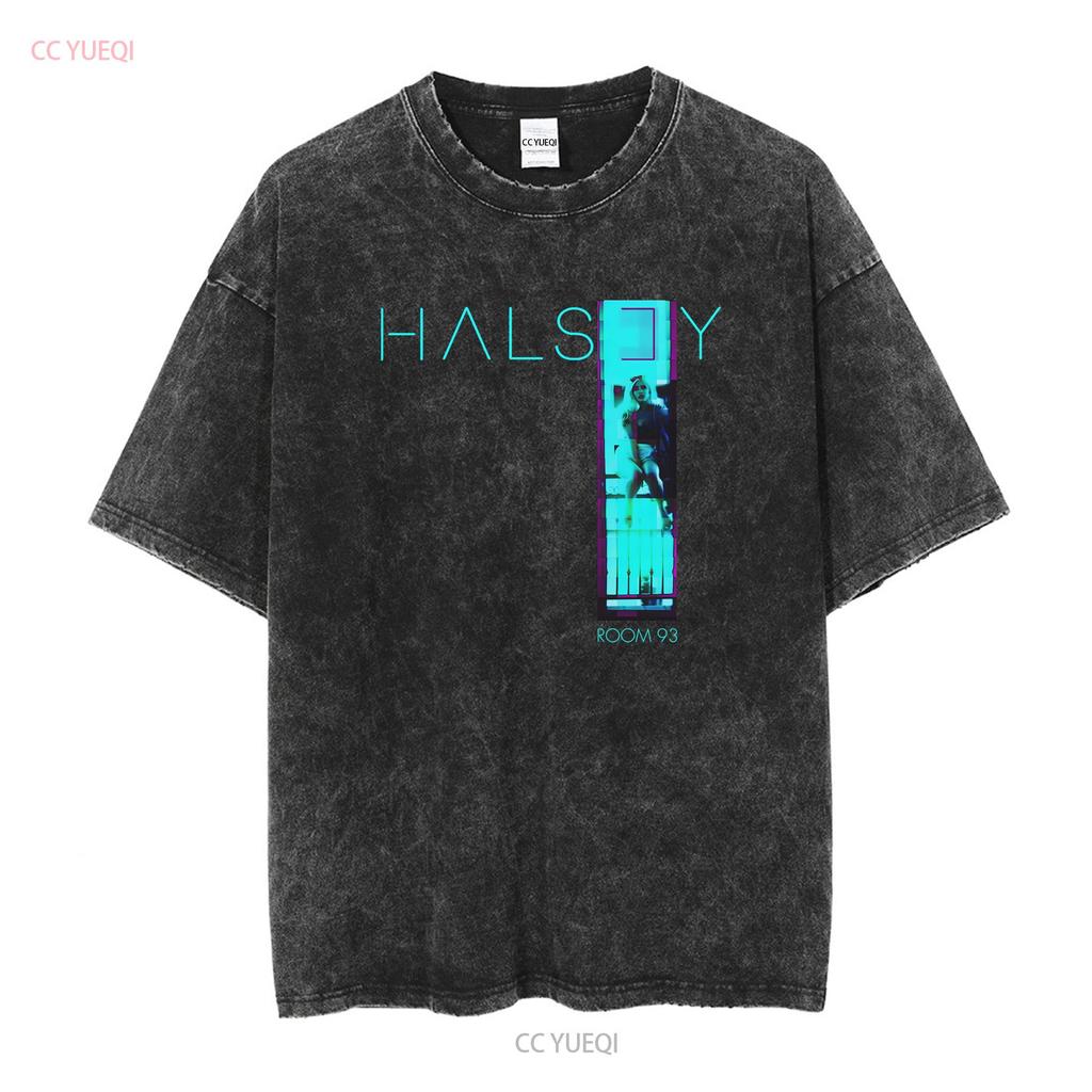 Halsey room 93 Tričko TOUR Love and Power KL496 vintage Prané móda Všestranné Strečové homme Ležérní Pohodlné grafické