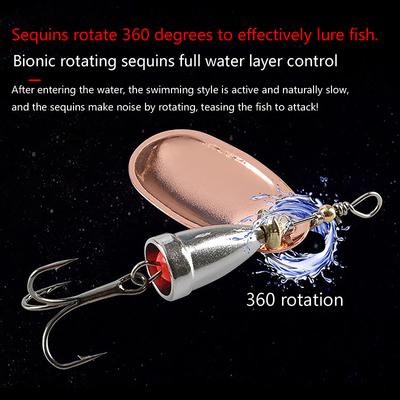 5Pcs Fishing Spinner Lure Set Durable Zinc Alloy Metal Spoons With Vibrant Action For Trout Carp Fishing Accessory Kit