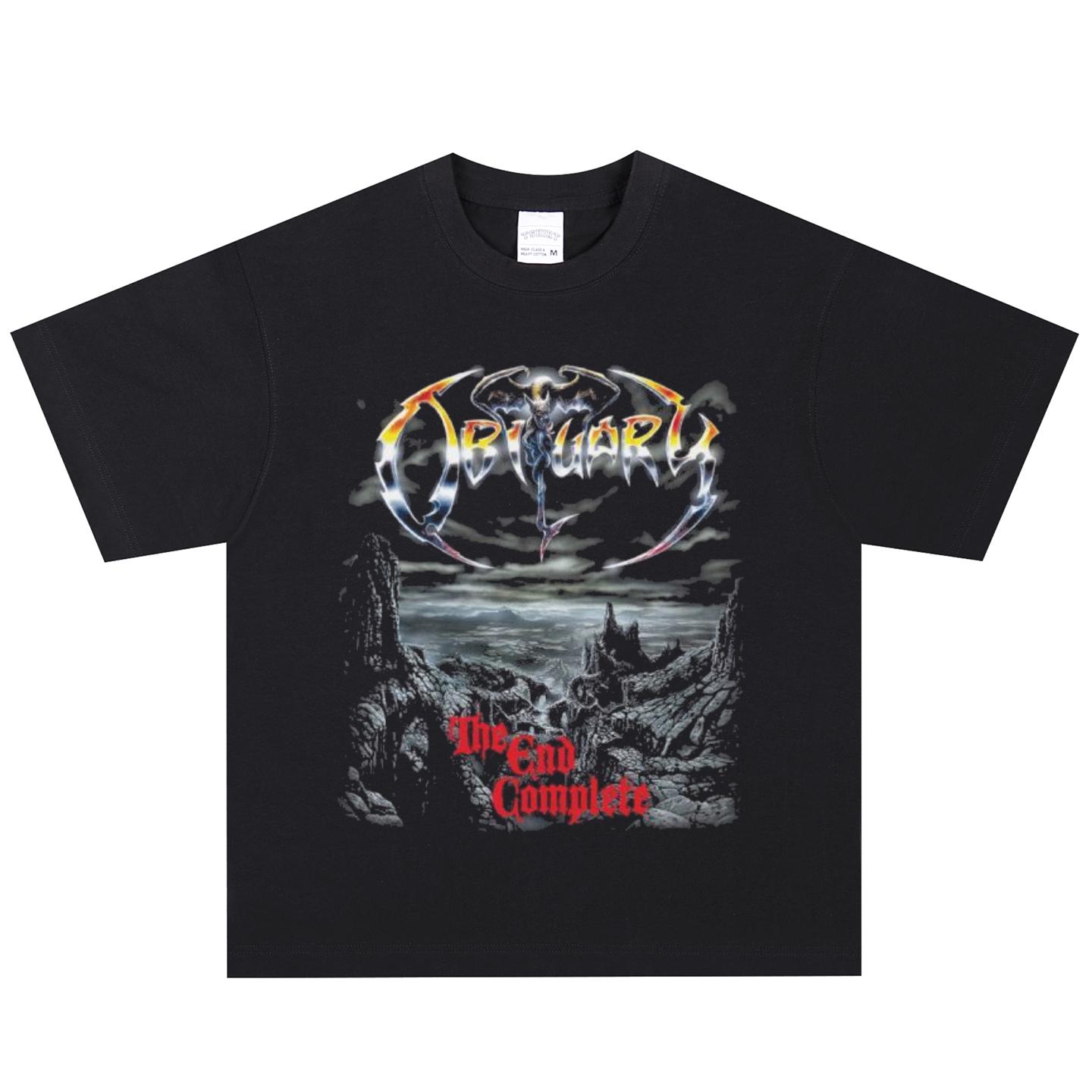 Obituary T-Shirt, Soft Fabric Casual Daily Wear XL