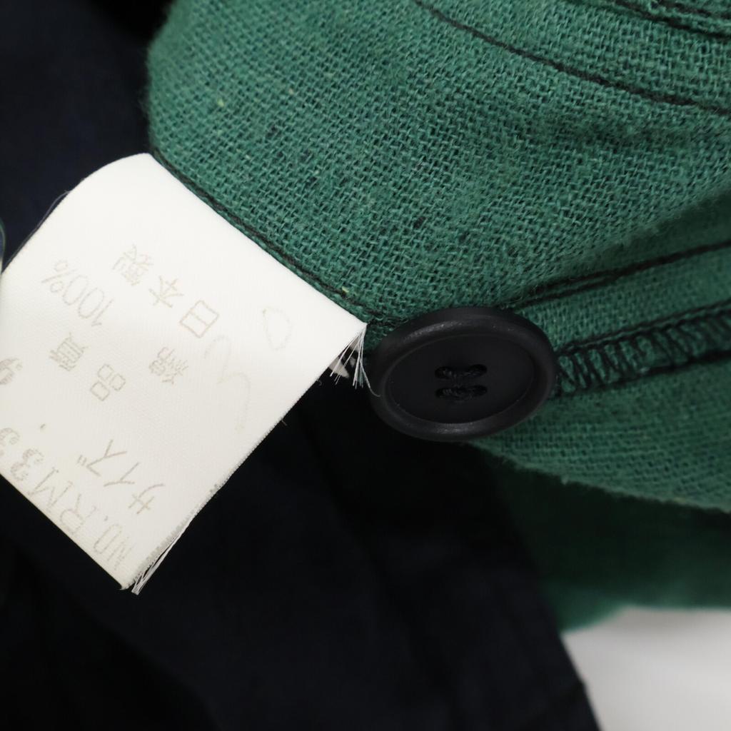 ISSEY MIYAKE [Sports] Navy x Green Cotton Shirt Jacket Jacket 9 Navy x greenUsed