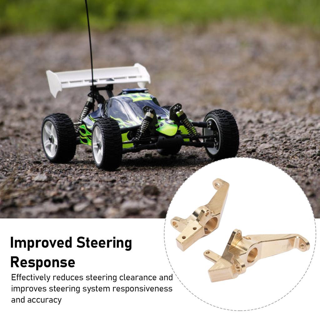 RC Steering C Hub Stable Wear Proof RC Caster Mount C Hub Fit Left and Right Pressure Proof Brass for 1/8 RC Cars