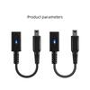 10 Cm PD USB C Cable LED Indicator Convert Cord Charging Adapter PD Charging Game Console Power Wire for NDSi 3DS LL Travel