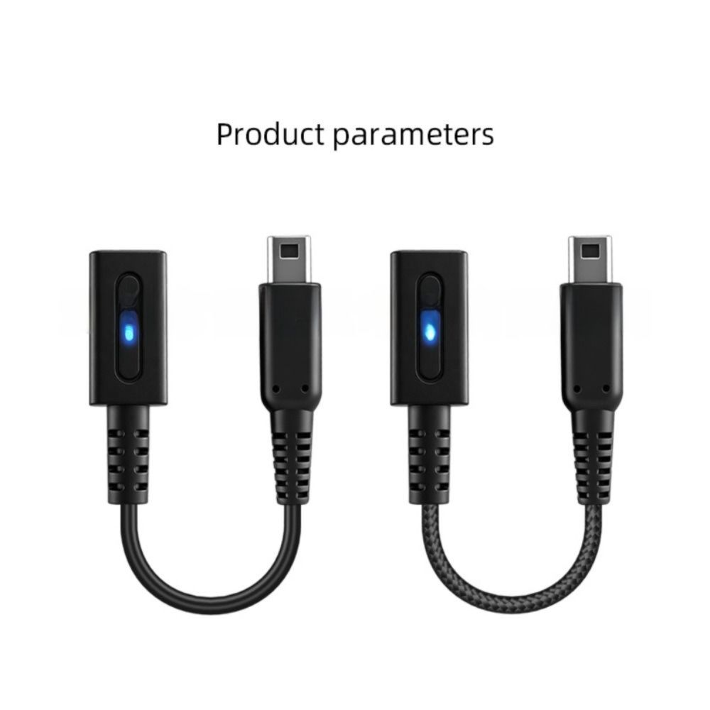 10 Cm PD USB C Cable LED Indicator Convert Cord Charging Adapter PD Charging Game Console Power Wire for NDSi 3DS LL Travel