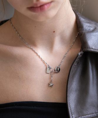Merrymotive Drop Star Point Chain Necklace