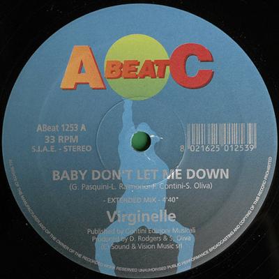 12inch Record VIRGINELLE - Baby Don't Let Me Down / Tico Tico  ABEAT1253 A.Beat-C. 1997 Italy Dance & Electronica Used