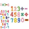Verarbeitetes Holz Zahl Symbol Kühlschrankmagnet Spielzeug Für Kinder