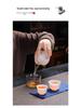 Ice-Glazed Jade Porcelain Gaiwan: Quick-Brew Travel Tea Set for Outdoor Camping and Events