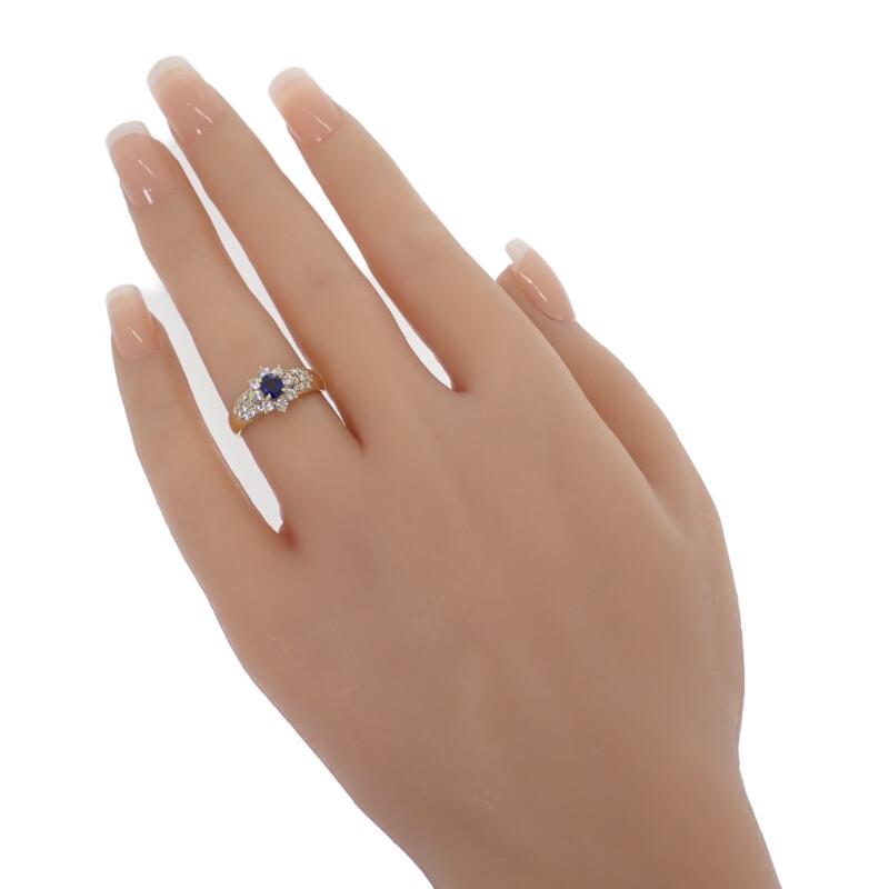 no brand  #11.5(JP Size) ring blue/gold K18 yellow gold Women