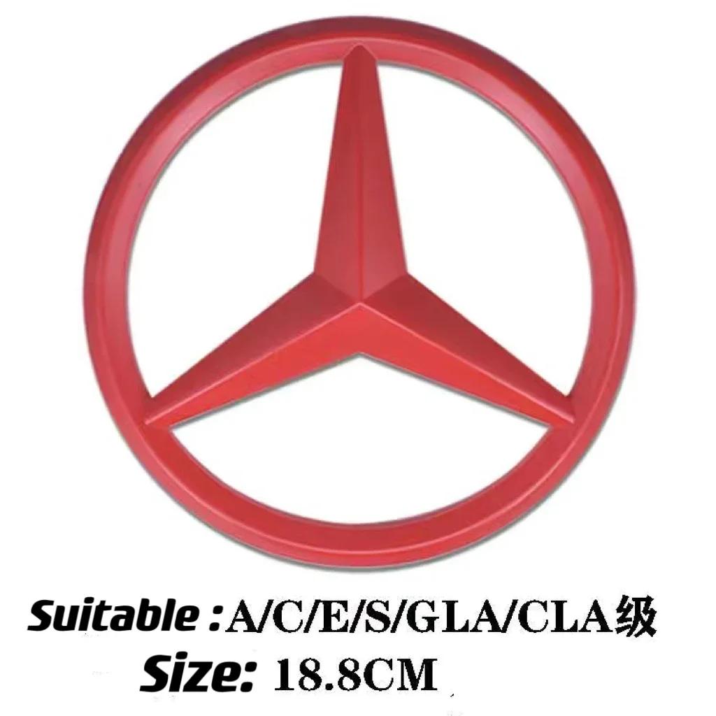 1Pcs ABS Car Front Grille Badge for Mercedes Benz W204 W205 W210 W211 W212 W213 C E Class GLA GLK ML GLC GLE Decal Cover Emblem