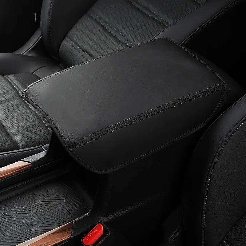Para Honda CRV CR-V 2017- Cubierta de Cuero para la Tapa de la Consola Central Reposabrazos Interior del Coche Decoración Accesorios