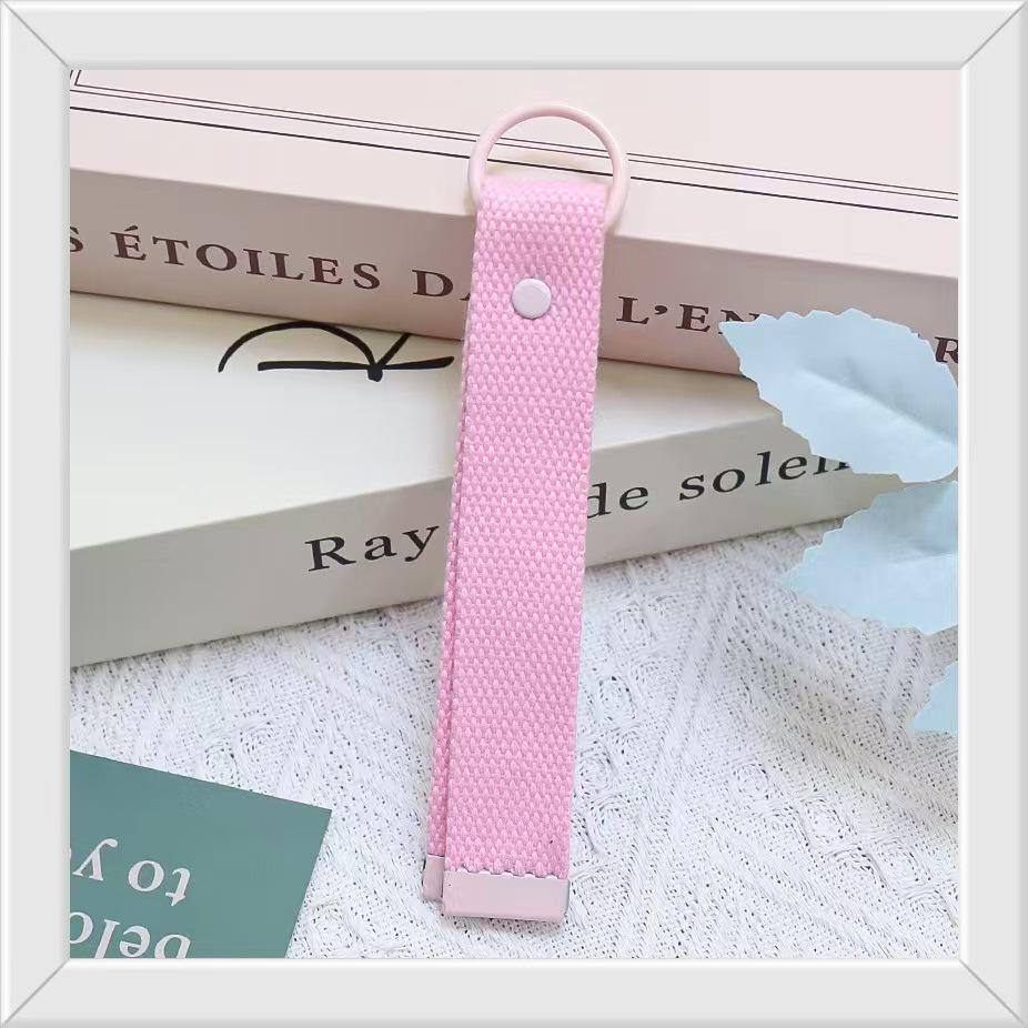 Colorful Korean Embroidered Polyester Lanyard Keychain