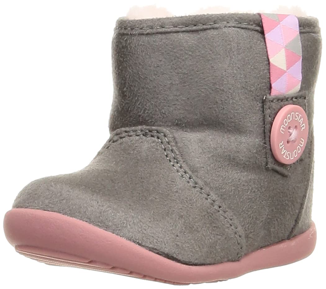 

Baby Shoes Boots Cold Protection with Zipper Boys Girls Baby MS B139 Gray cm 2E [Moonstar] 12~14.5cm 12.0 сірий колір