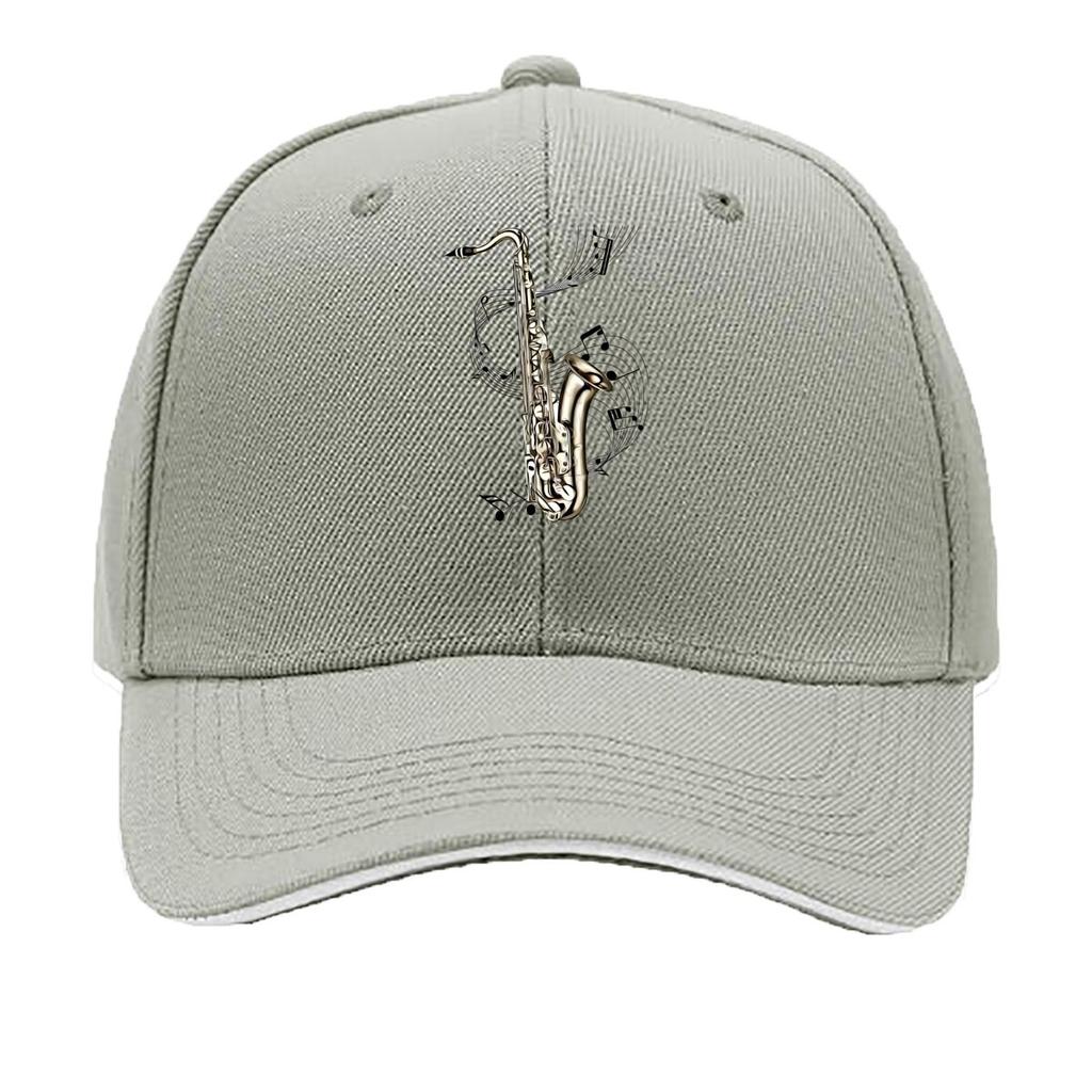 Saxophone Music InstruUnisext Themed Design Sandwich Baseball Cap
