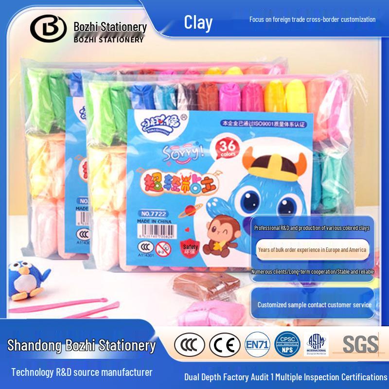 

Ultra-light Non-Fading Children s Clay - Handmade DIY Colorful Plasticine