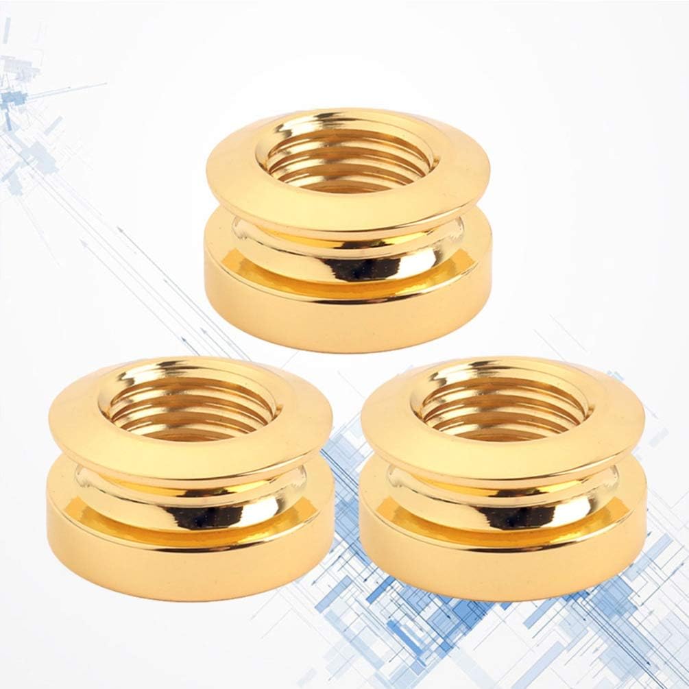 Milisten 3pcs Bass Guitar Strap Button Pickup Copper Endpin Jack for Guitar Guitar Accessory Gold GT310