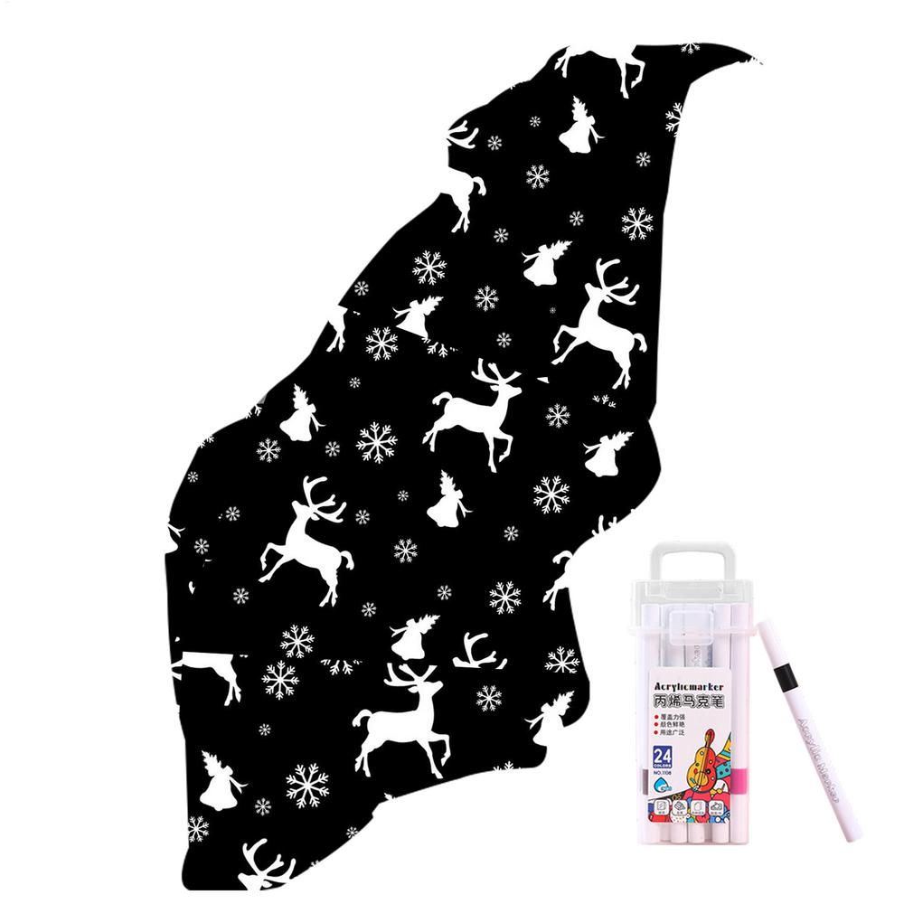 Color Your Own Blanket Washable Decor Christmas DIY Washable Blankets For Children Teens Adults Craft Lovers Art Teachers