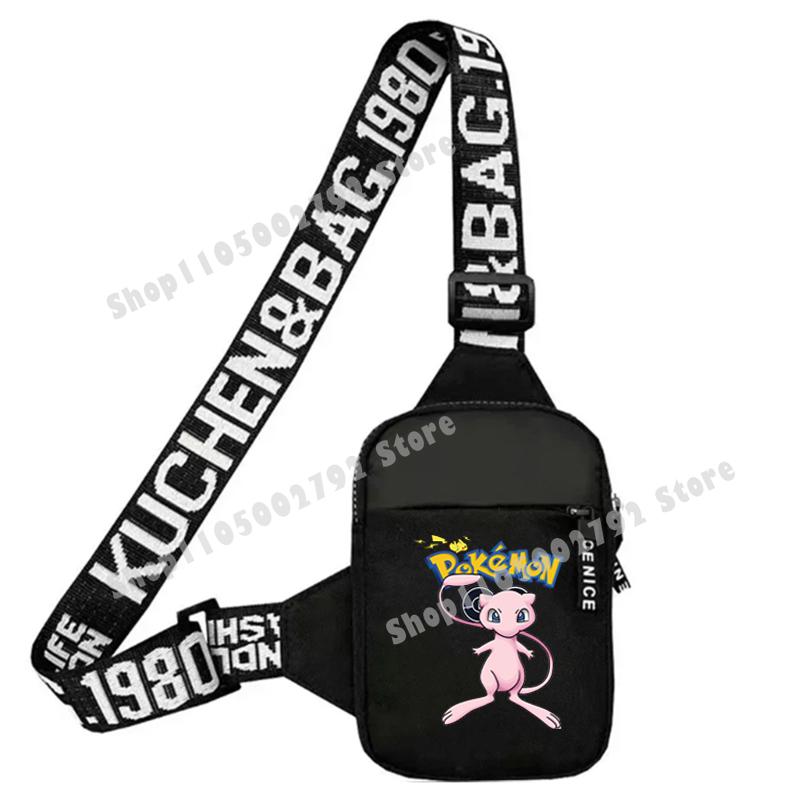 Pikachu Pokemons Shoulder Bags Charizard Anime Figures Chest Pack Cartoon Fashion Large Capacity Small Crossbody Bag Kids Gift