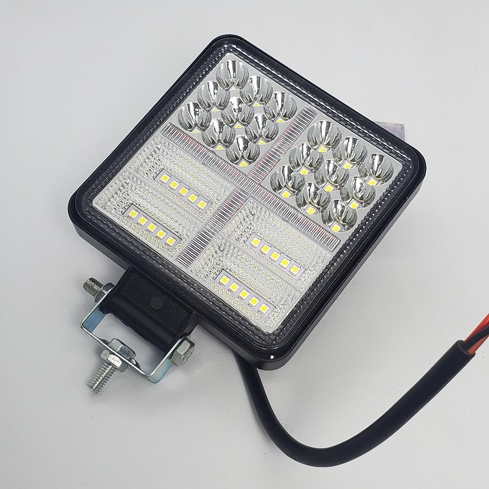 114W Square LED Work Light For Car Truck High Brightness Off Road Fog Lamp Headlight
