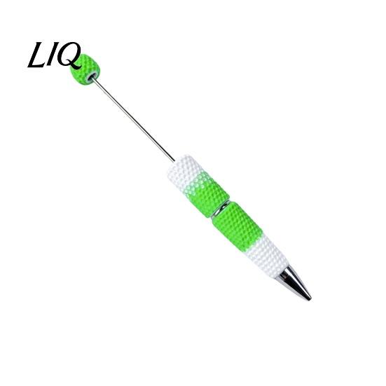 Novelty Rainbow Pens DIY Beadable Pen, Colorful Fancy Beaded Crafting Ballpoint Smooth Flow Gift for Students, Party Favors, Creative Office Supplies