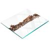 Glass Cutting and Serving Board Coffee Beans and Cinnamon 60X52 Cm