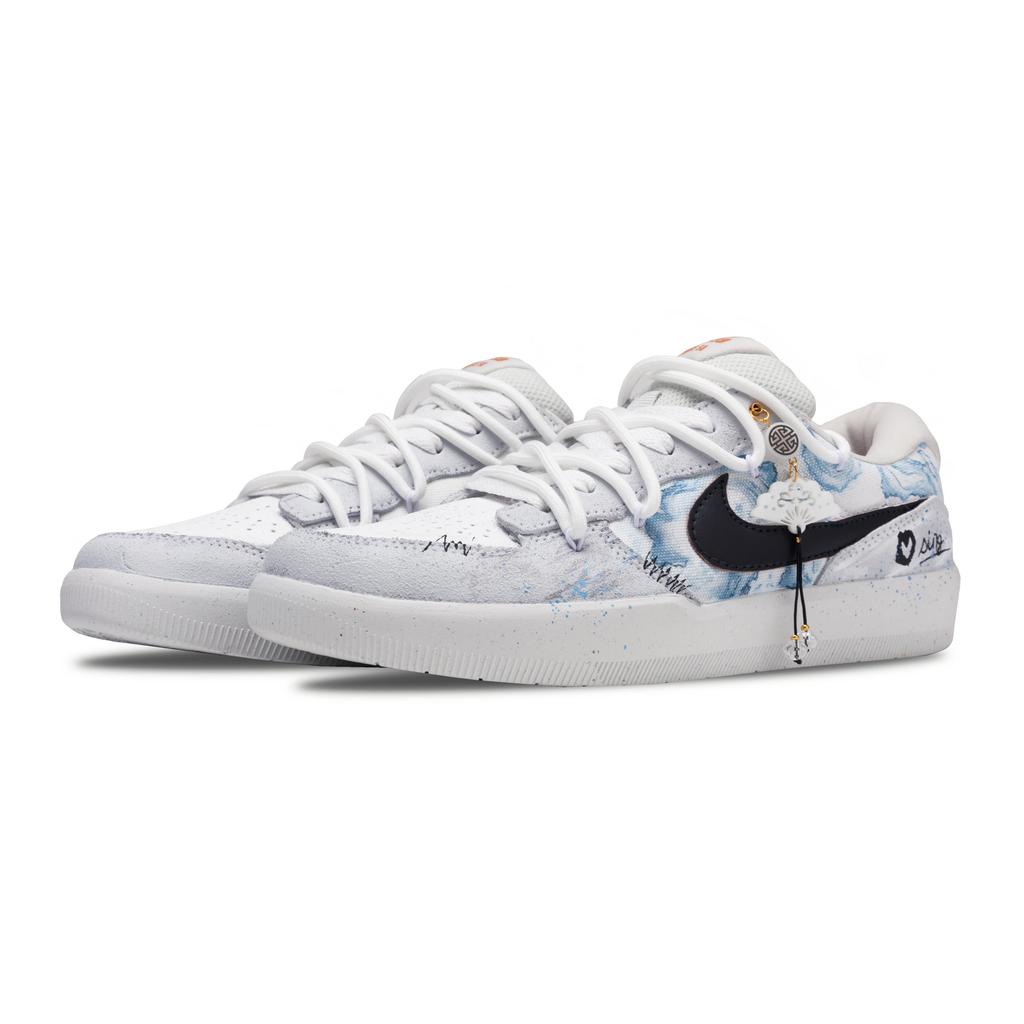 Nike SB Force 58 Lotus Falls Low top Casual Shoes Unisex White Gray DV5477-007(Team1068-)