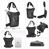 Whatna Leather Shoulder Bag for Men and Riding Waist Waist Motorcycle Crossbody Rider PU Leather Small Mini Crossbody Chest Size Women, Bag, Pouch,
