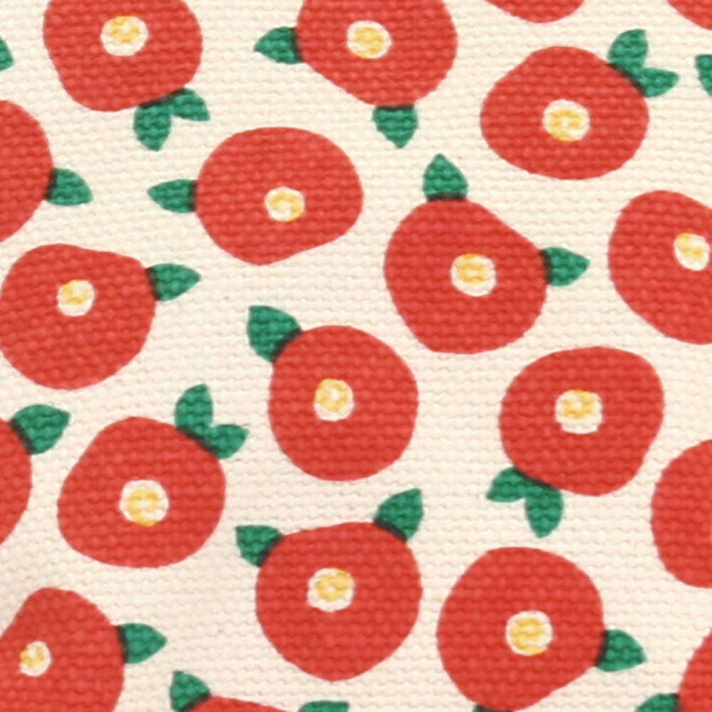 Japanese Flower Horizontal Pouch with [Maeda Senko] [Goshiki Hanpu-do Series] 6.3-inch Mouth, Mame-Tsubaki (Camellia)