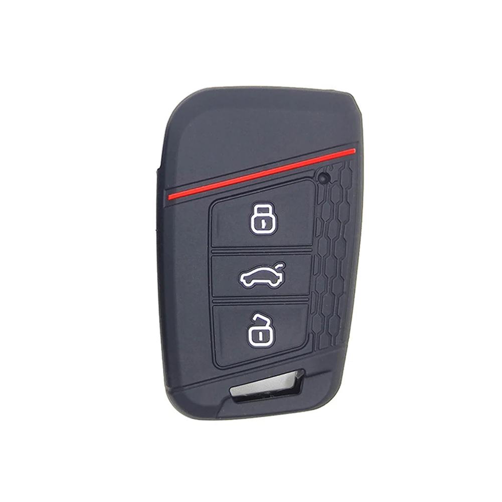 

Для VW PASSAT B8 для Skoda Kodiaq Superb A7 силиконовый чехол для дистанционного ключа чехол для брелока чехол для кожи чехол