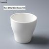 Irregular White Ceramic Teacup Set (5-Pack)