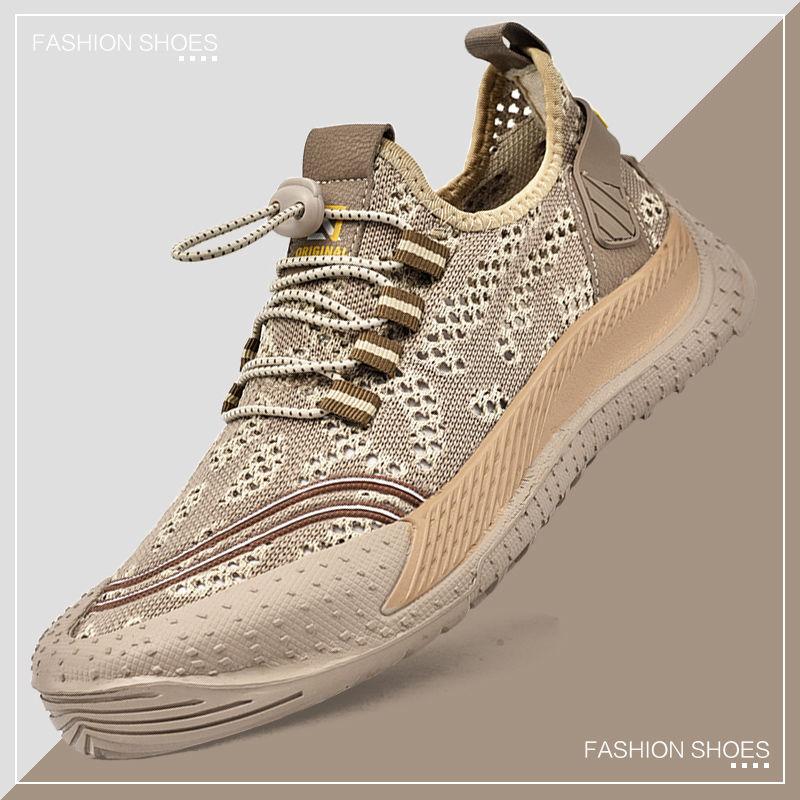 

Мужские тонкие дышащие летающие тканые кроссовки 43