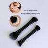 2 In 1 Professional Double Ended Makeup Brush Large Round Head And Handle For Foundation Concealer Setting Travel Make Up Tool