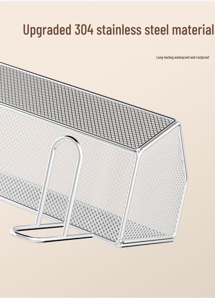 Stainless Steel Wall-Mounted Bathroom Shelf Above Toilet