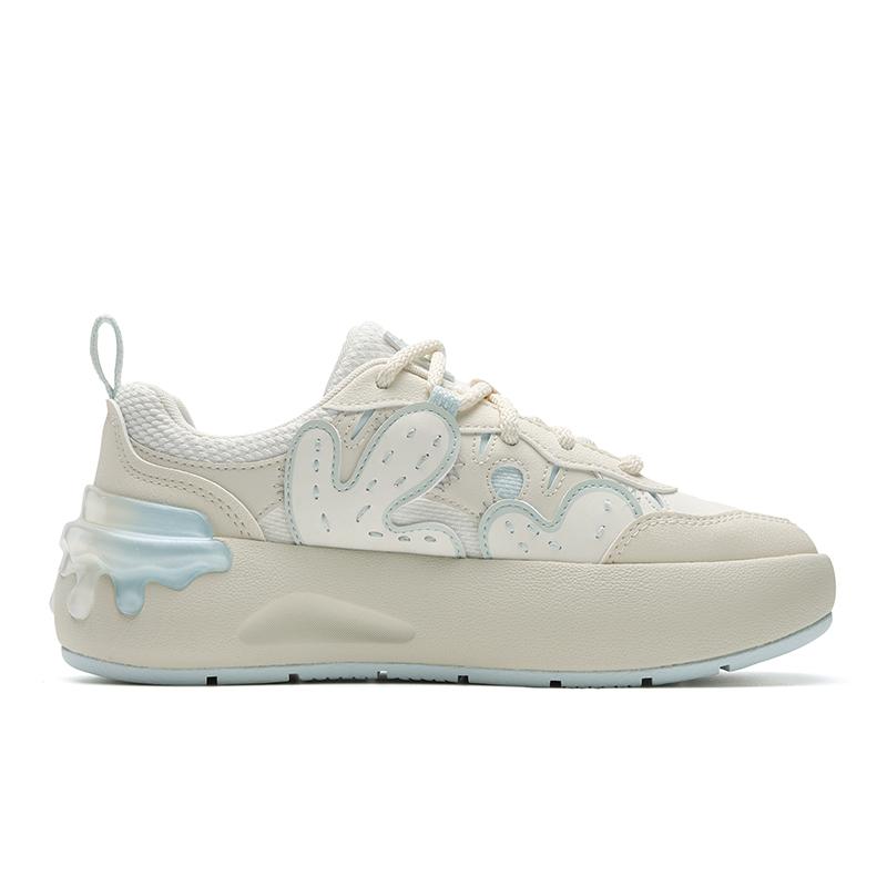 FILA CACTI Low top Skateboard Shoes Women's Cream White F12W611208FCW