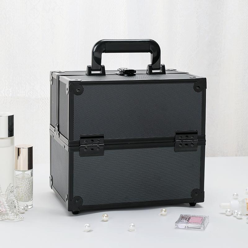 Estuche de Maquillaje Profesional Multicapa para Uñas y Maquillaje Permanente Kit de Herramientas Estuche de Maquillaje Portátil para Maquilladores en Locación