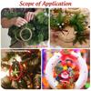 30Pcs Circular Ring Foam DIY Material White Round Craft Supplies for Handmade Wreath Party Valentine Decoration