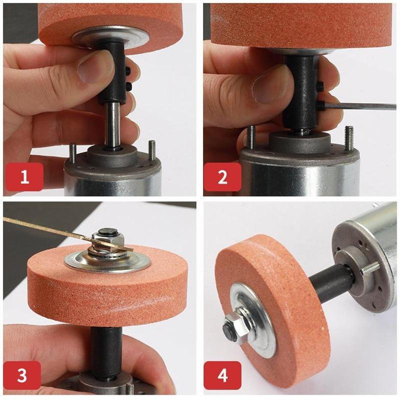Bench Grinder Spindle Adapter Motor Shaft Extender Arbor Coupler Sleeve Right Left Convert Rod Buffing Wheel Rotary Polish Parts